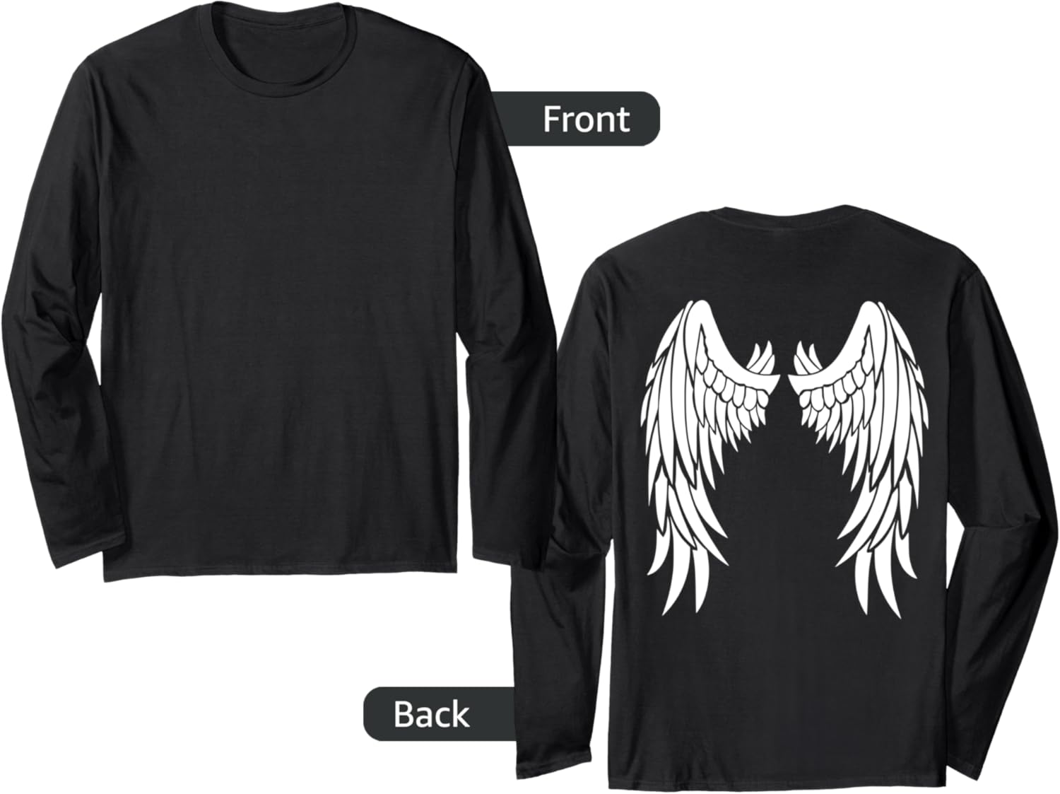 Angel Wings On Back Long Sleeve
