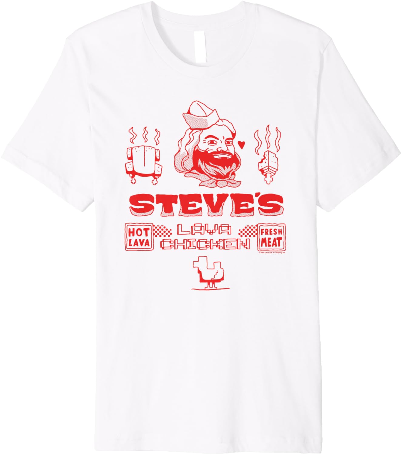 A Minecraft Movie Steve's Lava Chicken Restaurant Logo Premium