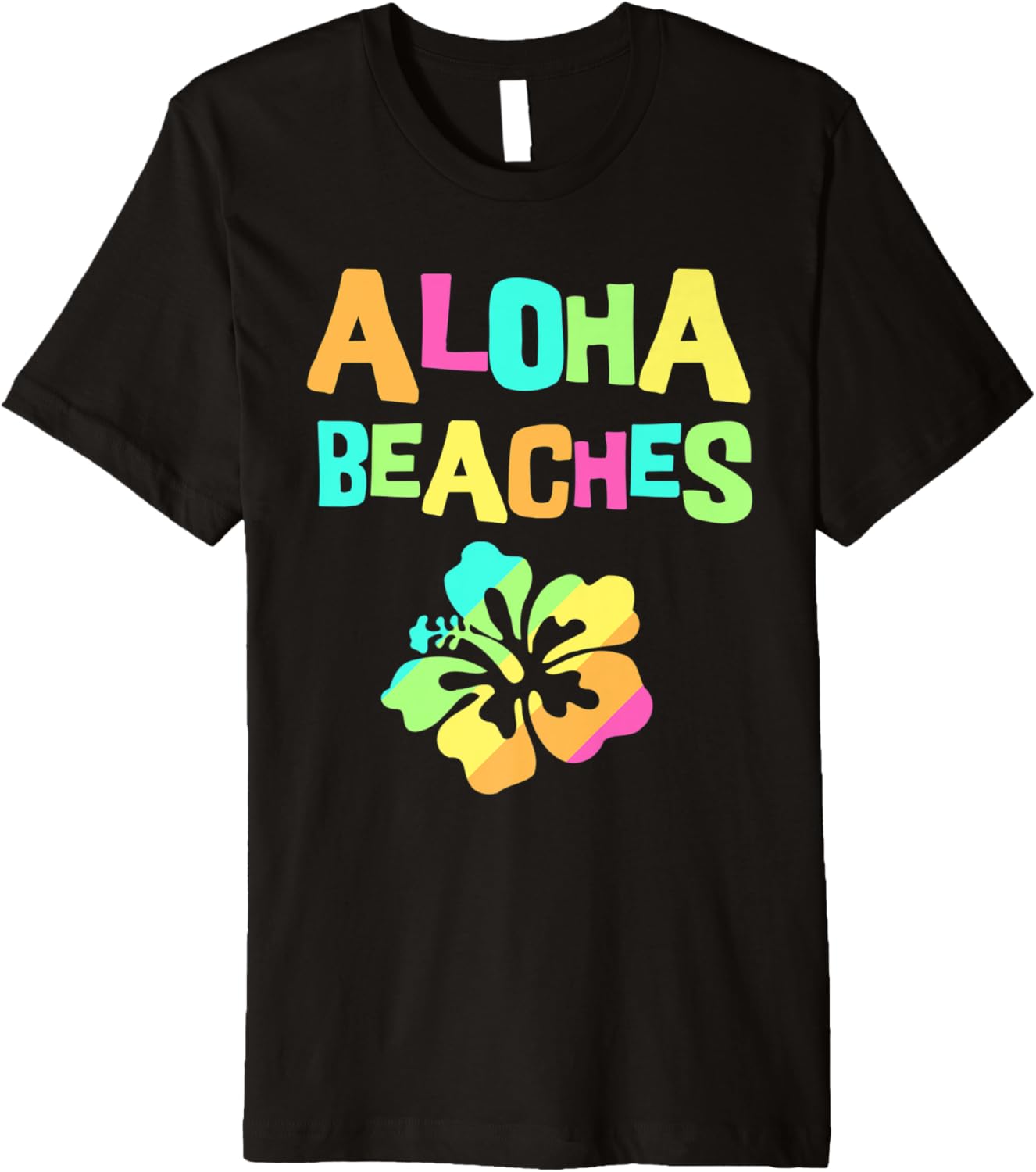 Aloha Beaches Funny Hawaiian Themed Beach Party Premium
