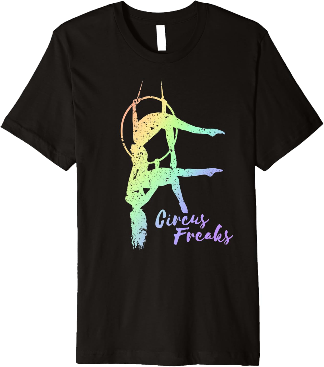 Aerial Yoga Outfit For Girls, Rainbow Aerialist Design Premium