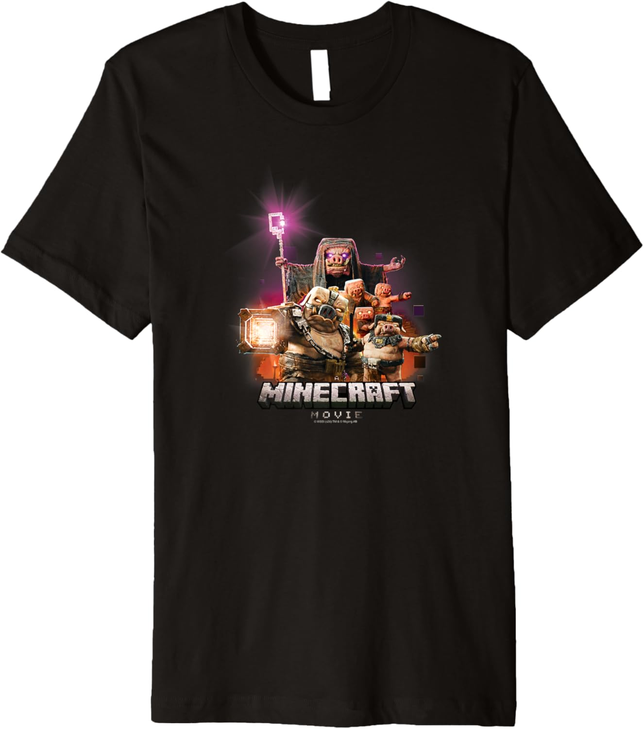 A Minecraft Movie Piglins Attack Nether Villain Mobs Premium