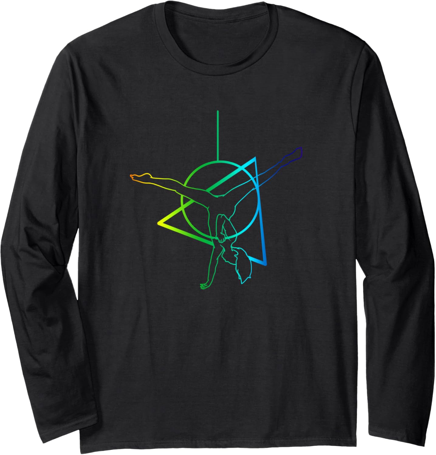 Aerial Yoga Design, Rainbow Aerial Silk Long Sleeve