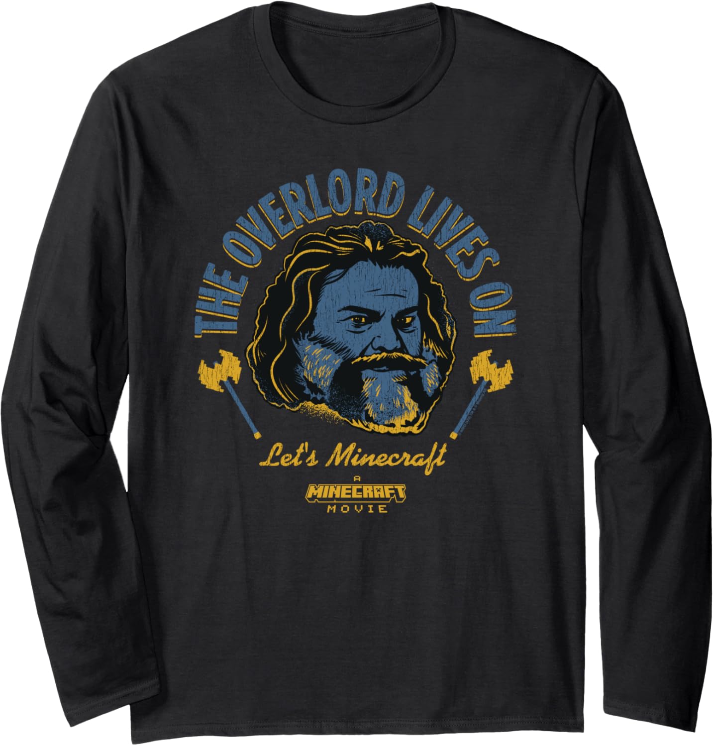 A Minecraft Movie The Overlord Lives On Steve Head Portrait Long Sleeve