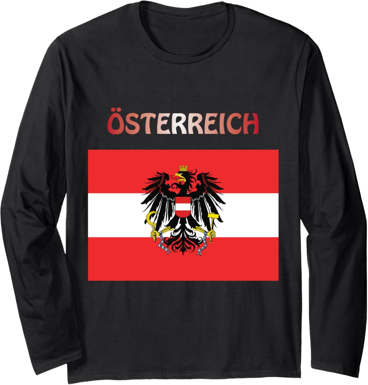 Austrian Flag Austria Austria Austrian Emblem Long Sleeve