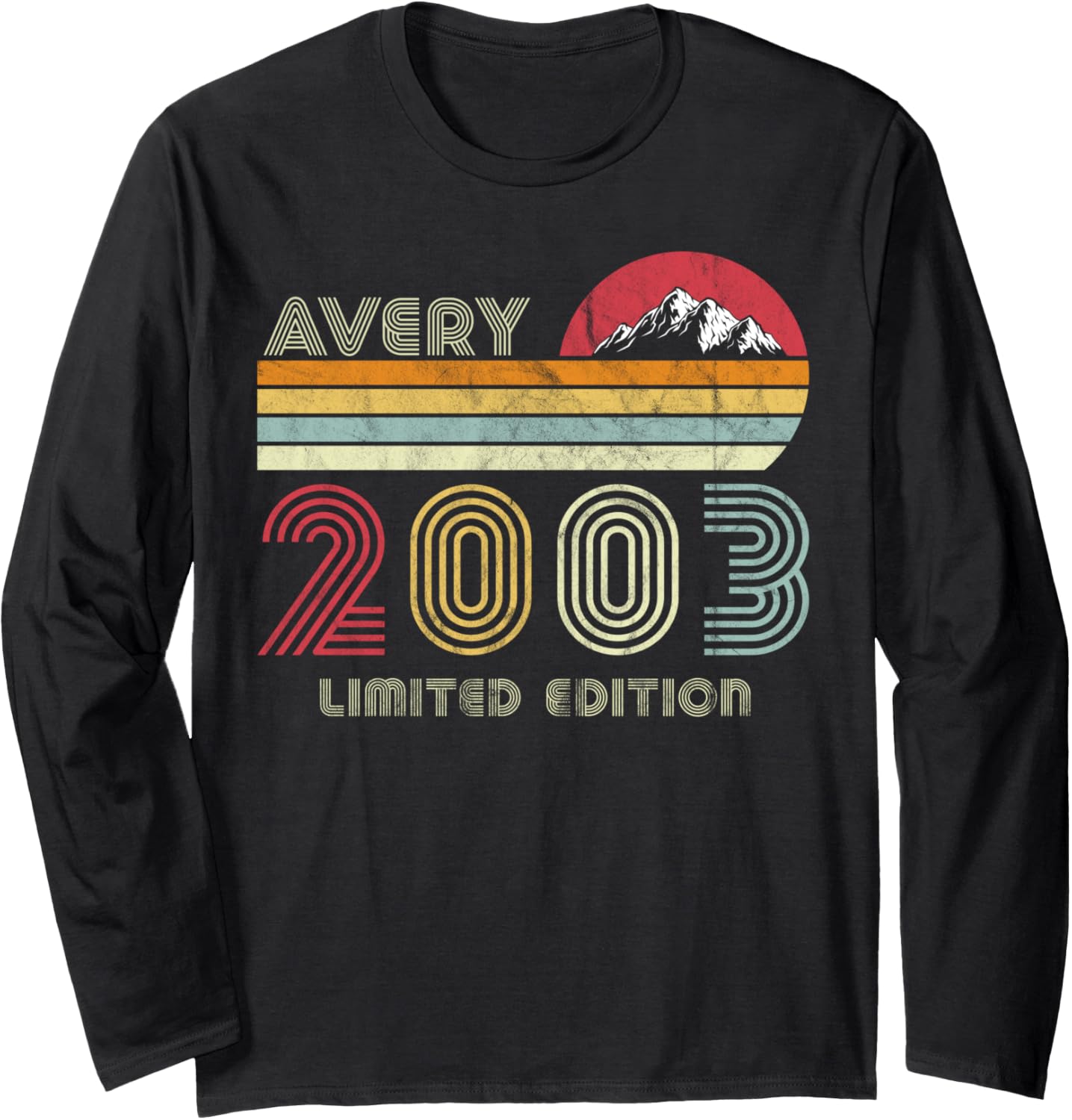 Avery Name Gifts Vintage 2003 Limited Edition 18th Birthday Long Sleeve