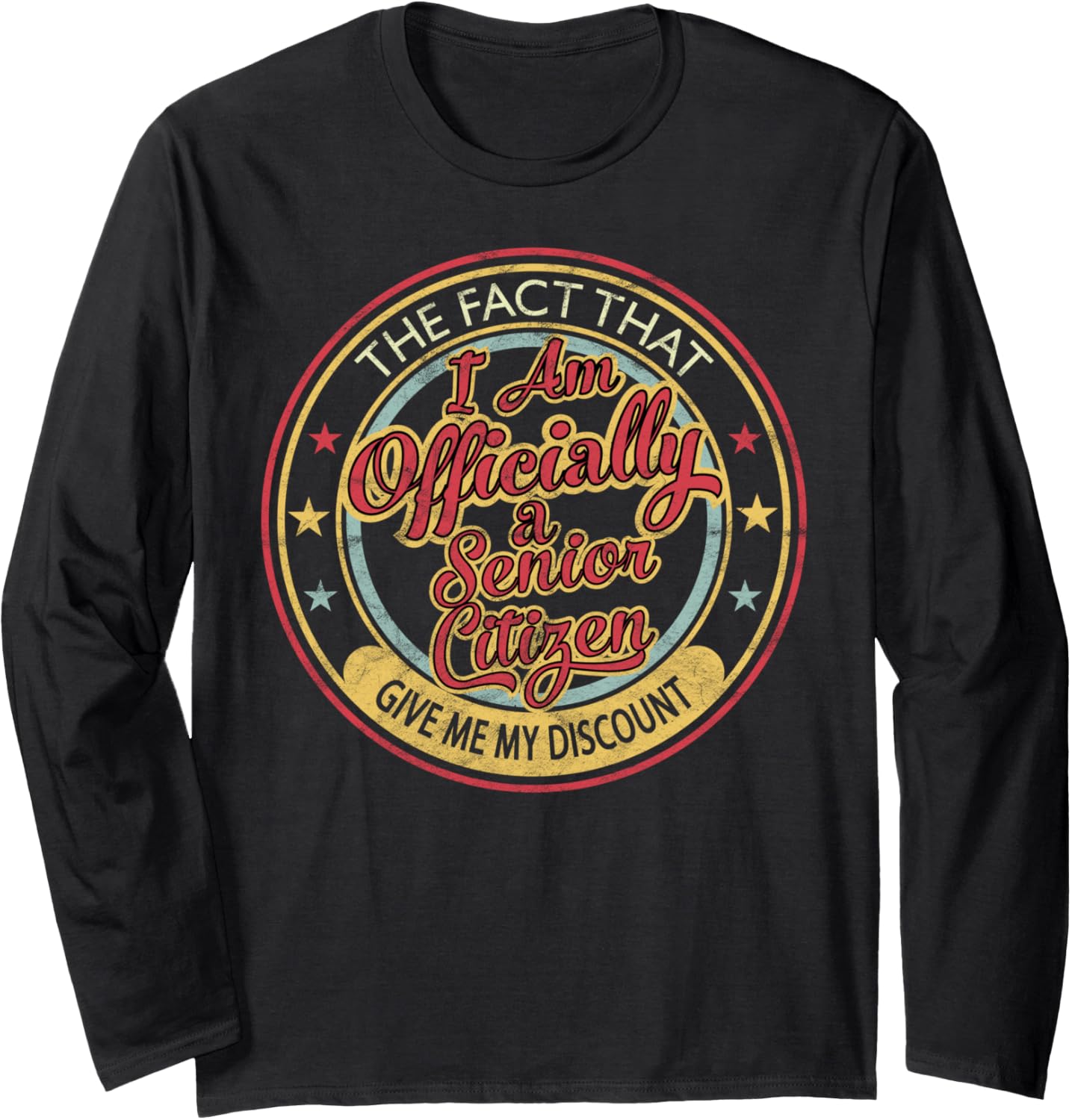 55 Year Old Gifts Officially A Senior Citizen 55th Birthday Long Sleeve