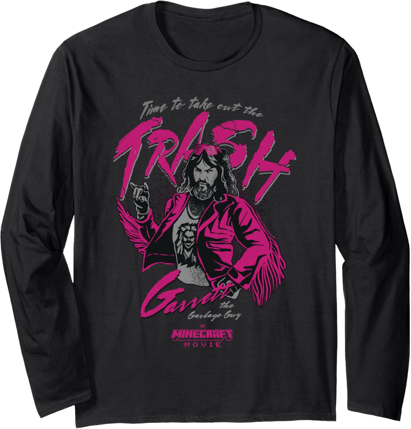 A Minecraft Movie Time To Take Out The Trash Garret Portrait Long Sleeve