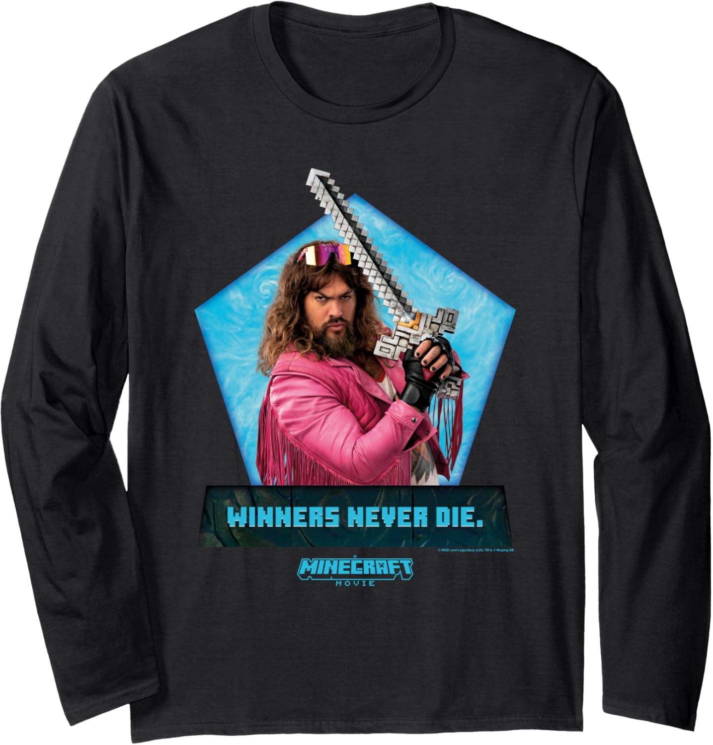 A Minecraft Movie Winners Never Die Garrett The Garbage Man Long Sleeve