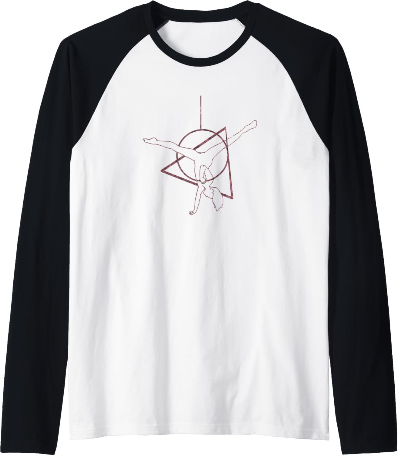 Aerial Silk Clothing, Aerialist Aerial Hoops Gift Raglan Baseball Tee