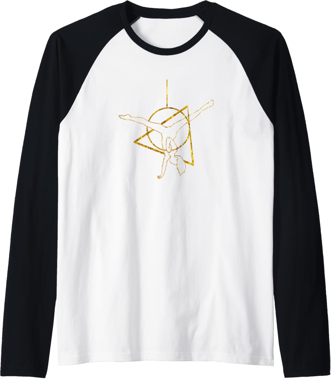 Aerial Yoga Shirt, Cool Aerialist Design Gifts Raglan Baseball Tee