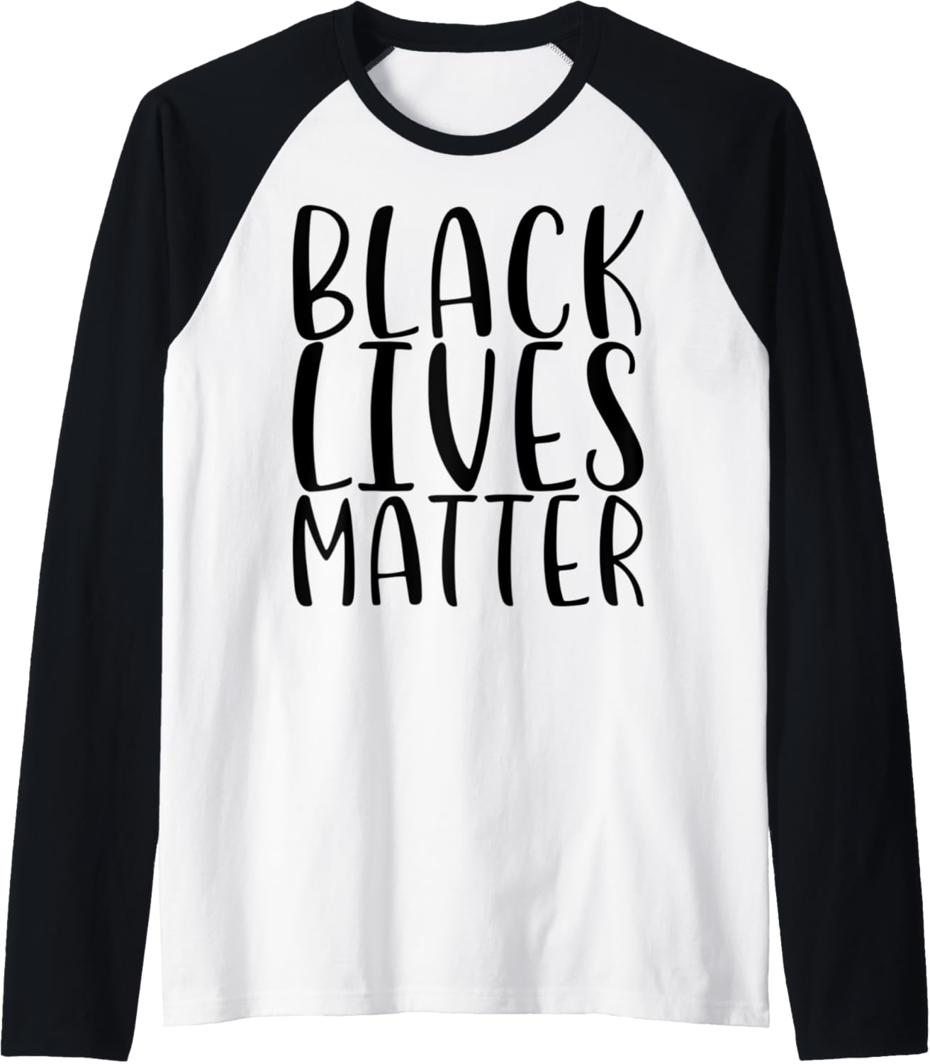 Black Lives Matter Social Justice Raglan Baseball Tee