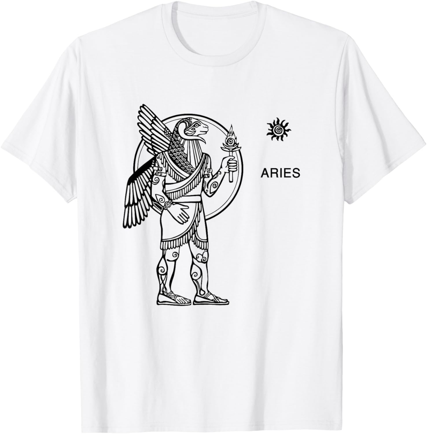 Aries Zodiac Sign T shirt Sumerian Shirt