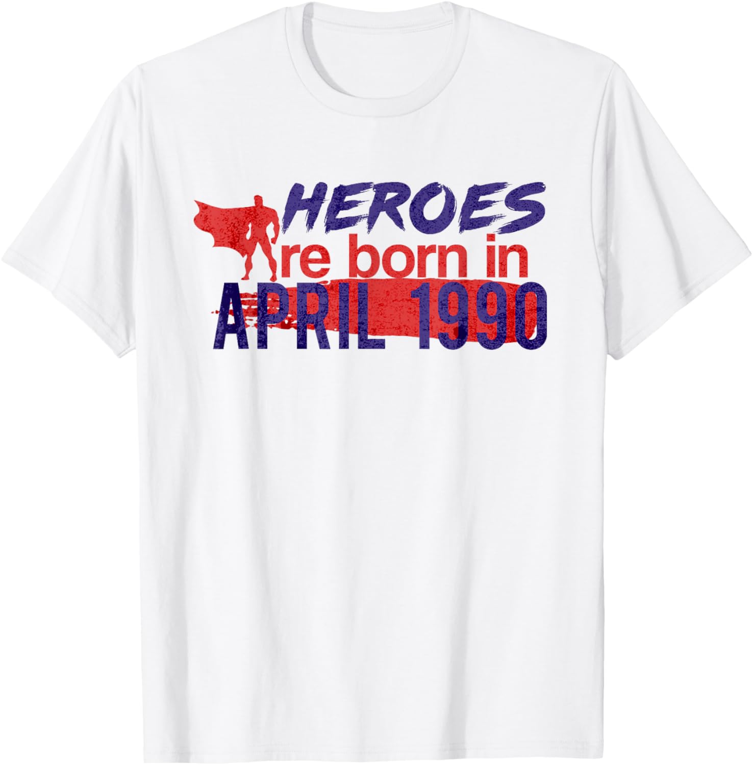 April 1990 28th Birthday, Superhero Birthday Shirt