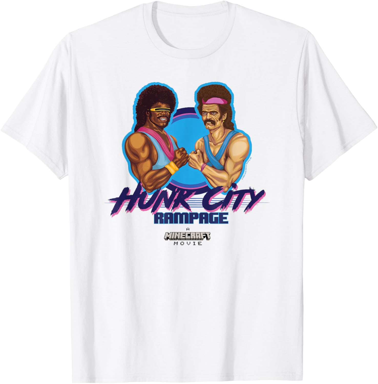 A Minecraft Movie Hunk City Rampage Powerful 90's Logo