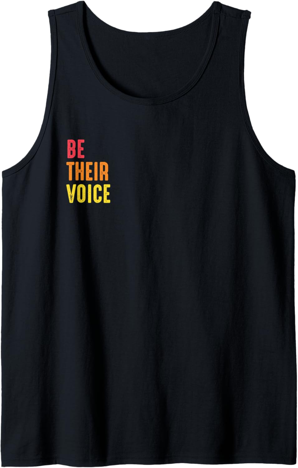 Be Their Voice Human Rights Social Justice Freedom Equality Tank Top