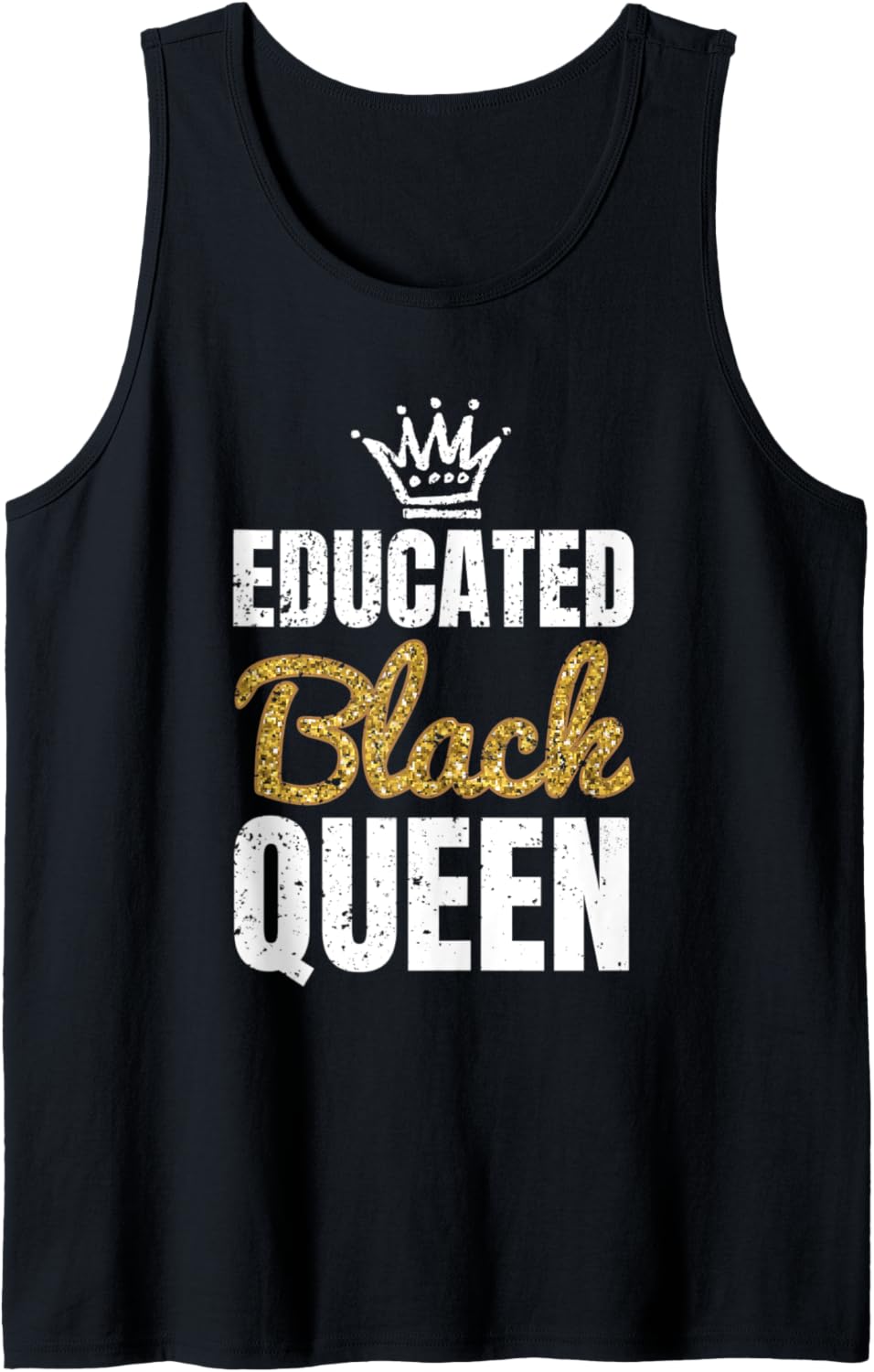 Black Educated Queen Shirt, African American Pride Apparel Tank Top