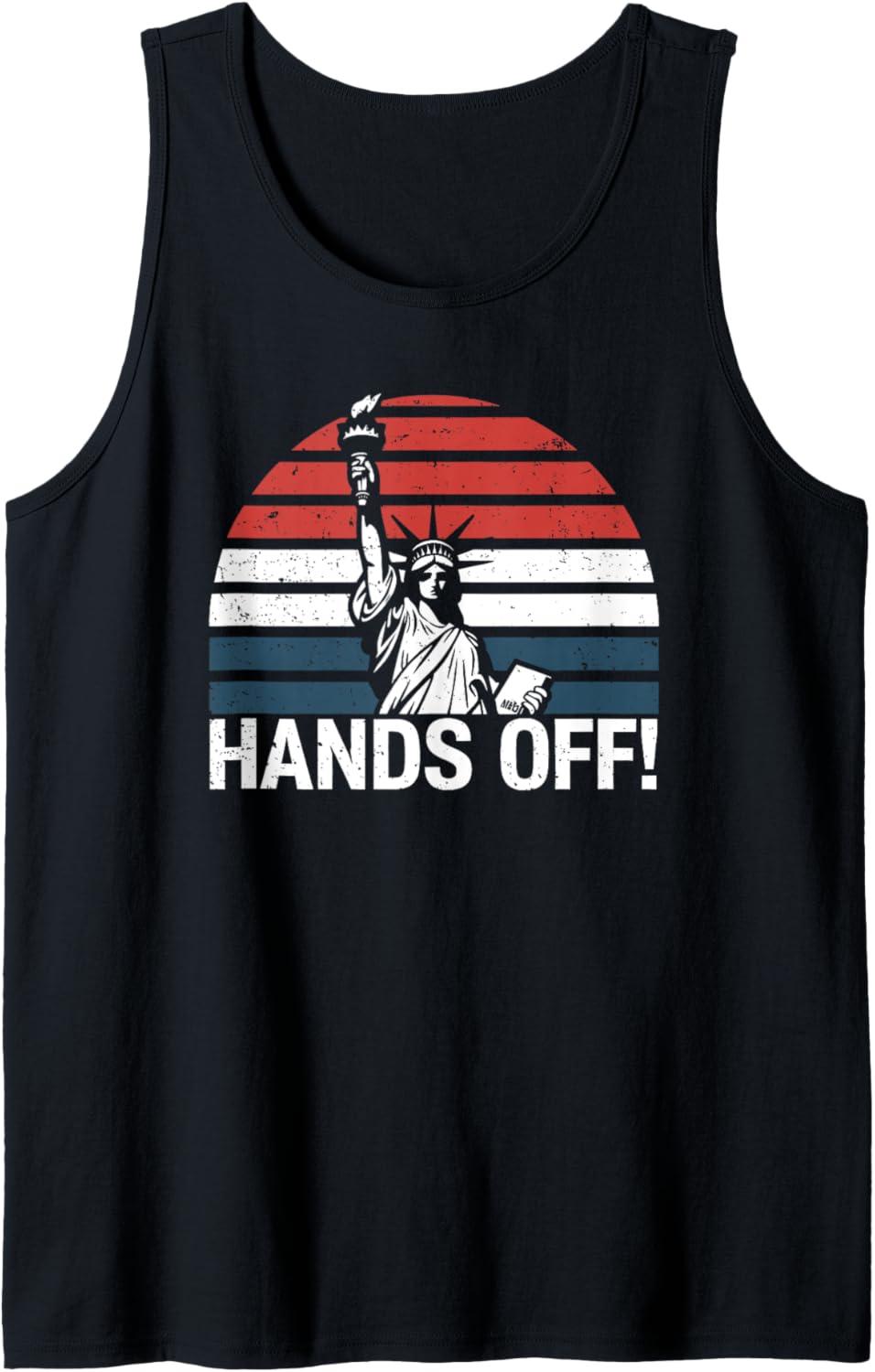 Anti MAGA Resistance Statue Of Liberty Hands Off Protest Tank Top