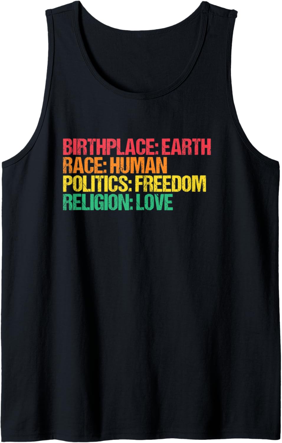 Birthplace Earth Race Human Human Rights Social Justice Tank Top