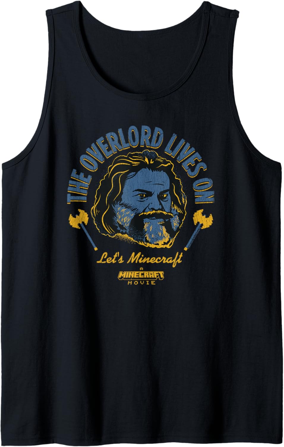 A Minecraft Movie The Overlord Lives On Steve Head Portrait Tank Top