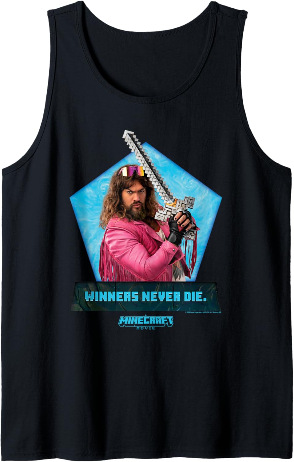 A Minecraft Movie Winners Never Die Garrett The Garbage Man Tank Top