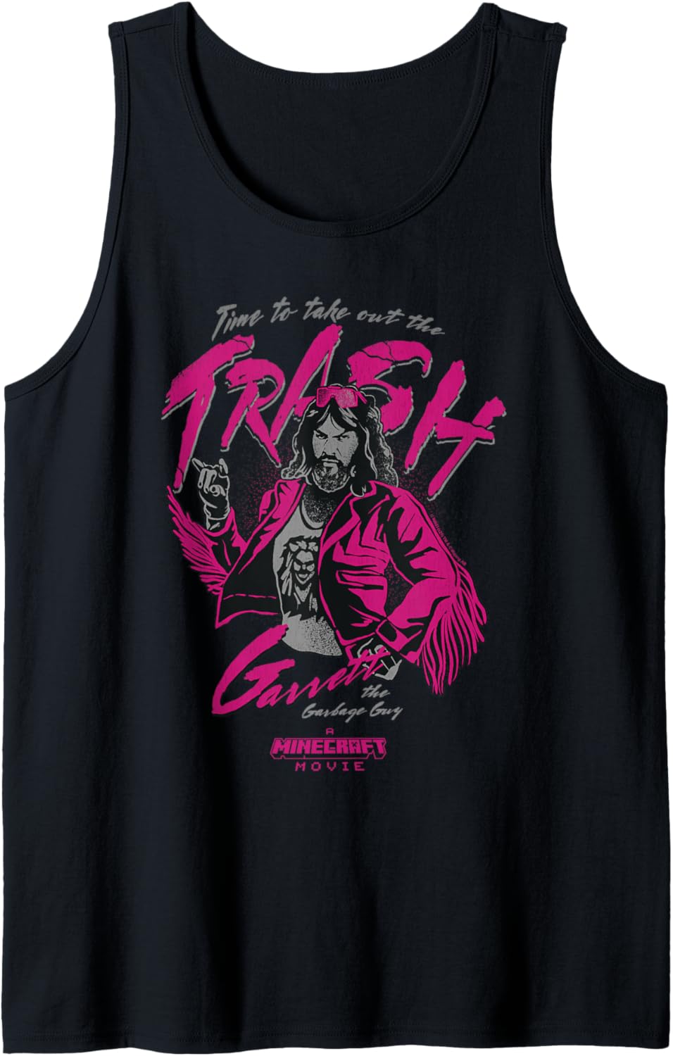 A Minecraft Movie Time To Take Out The Trash Garret Portrait Tank Top