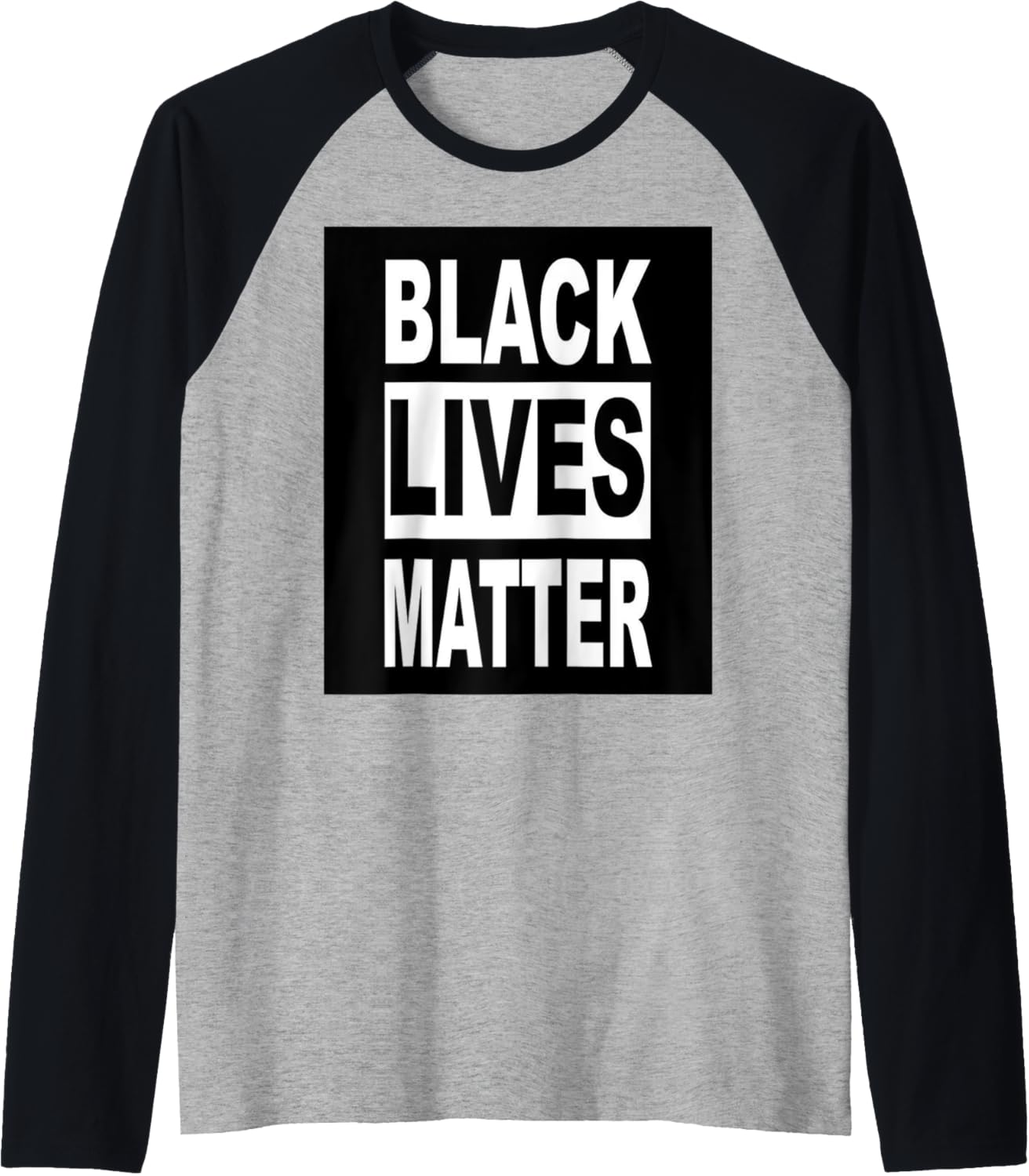 Black Lives Matter Raglan Baseball Tee