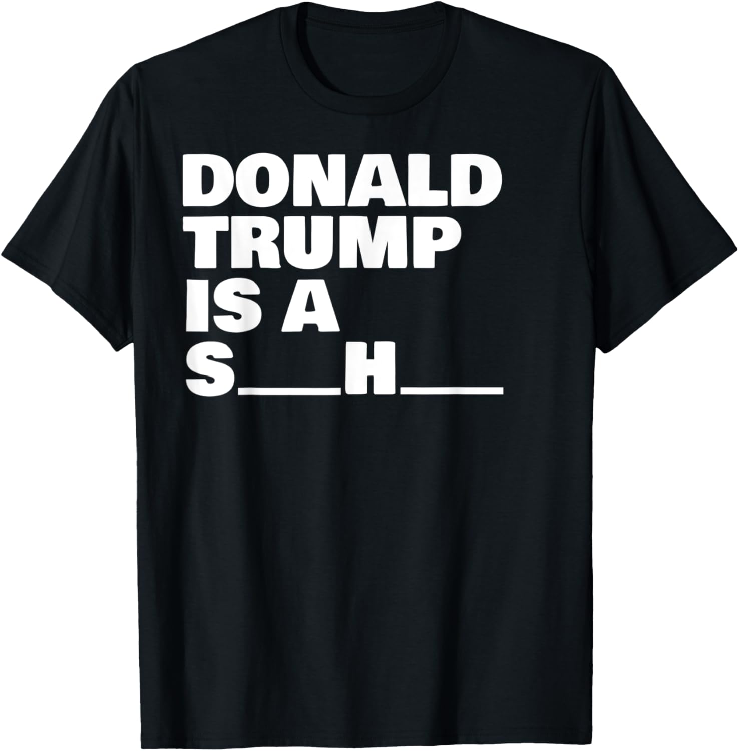Anti Trump Donald Trump Is A S___H___ Political T Shirt