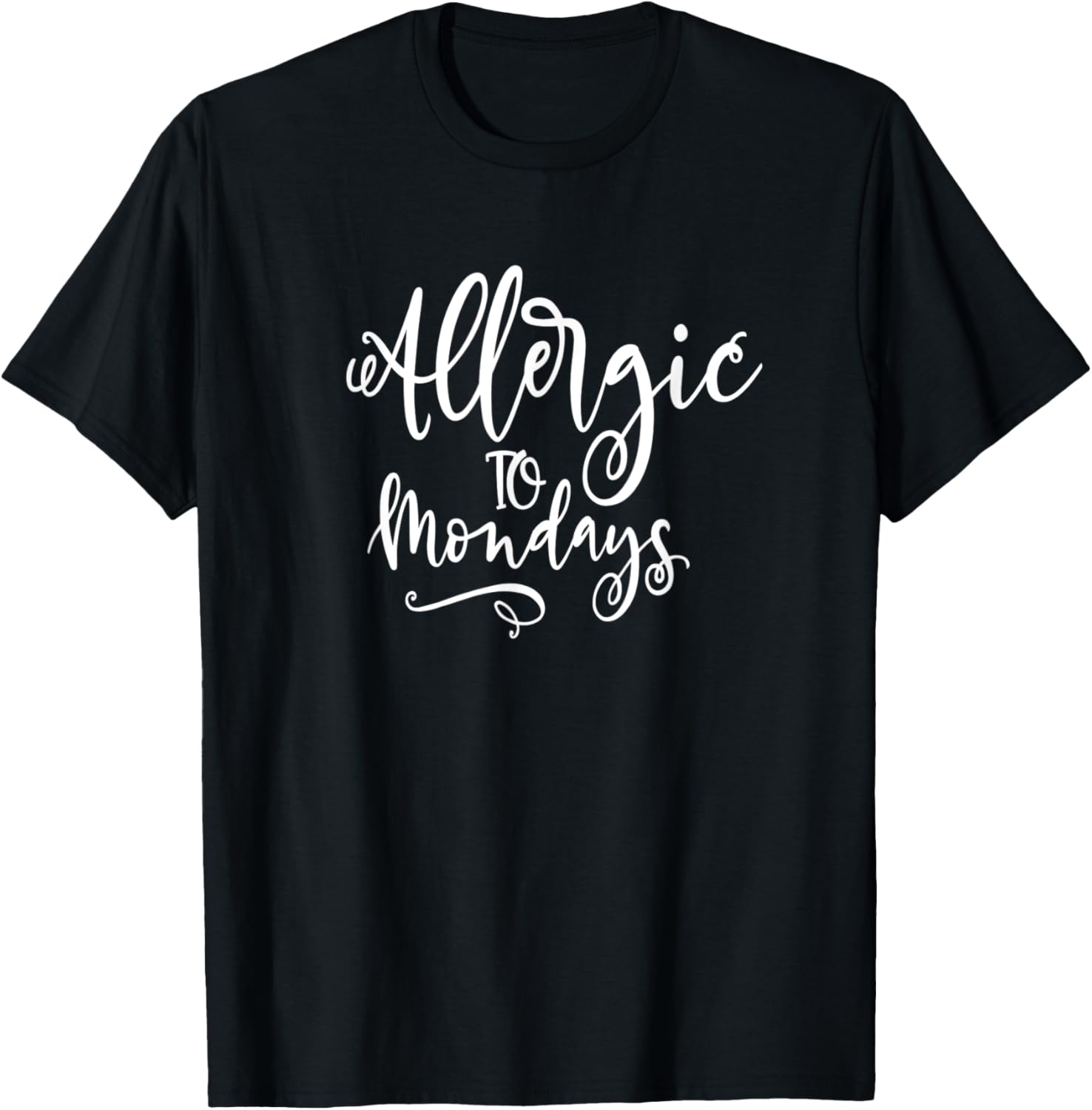 Allergic To Mondays Funny Introvert Anti Social