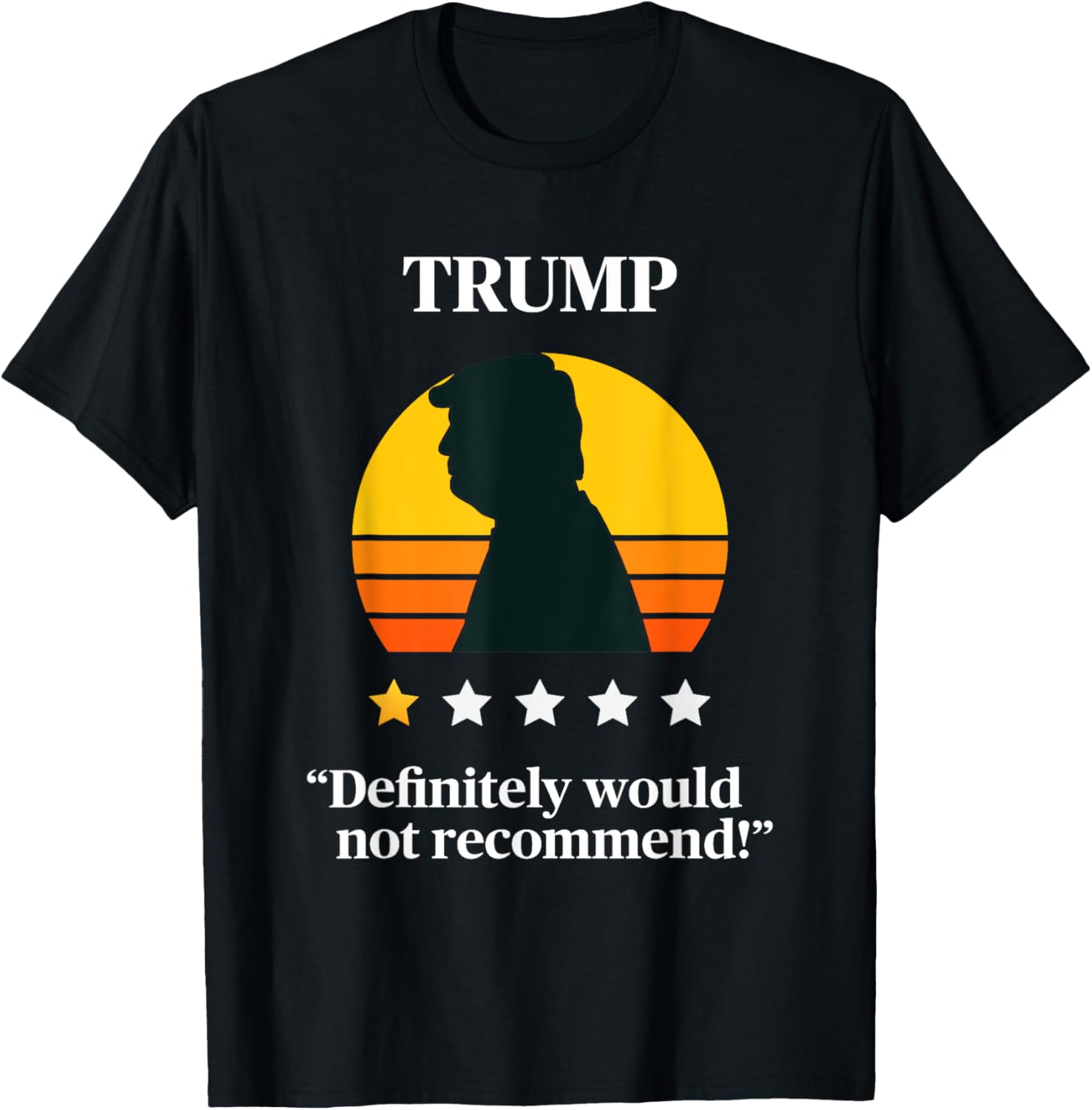 Anti Trump Definitely Would Not Recommend One Star Rating