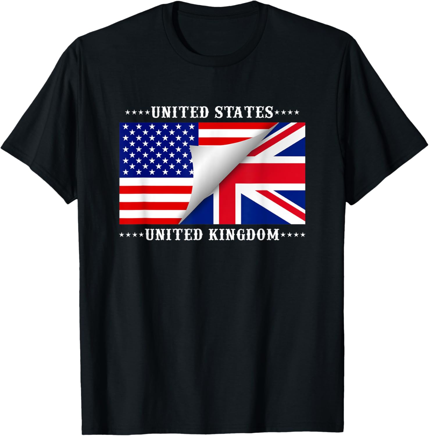 American British Flag Stars T Shirt Great Gift Tee