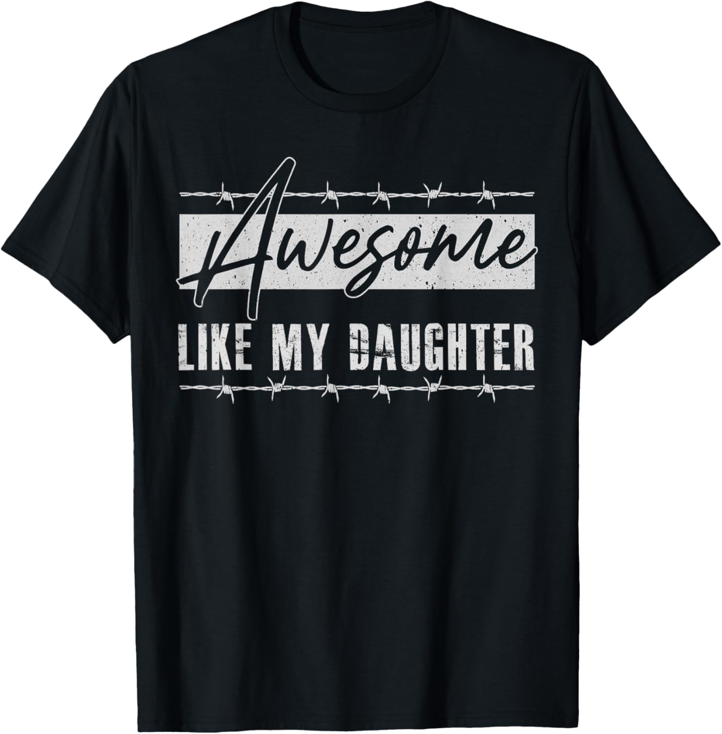Awesome Like my Daughter Funny Dad Day Vintage Father's Day