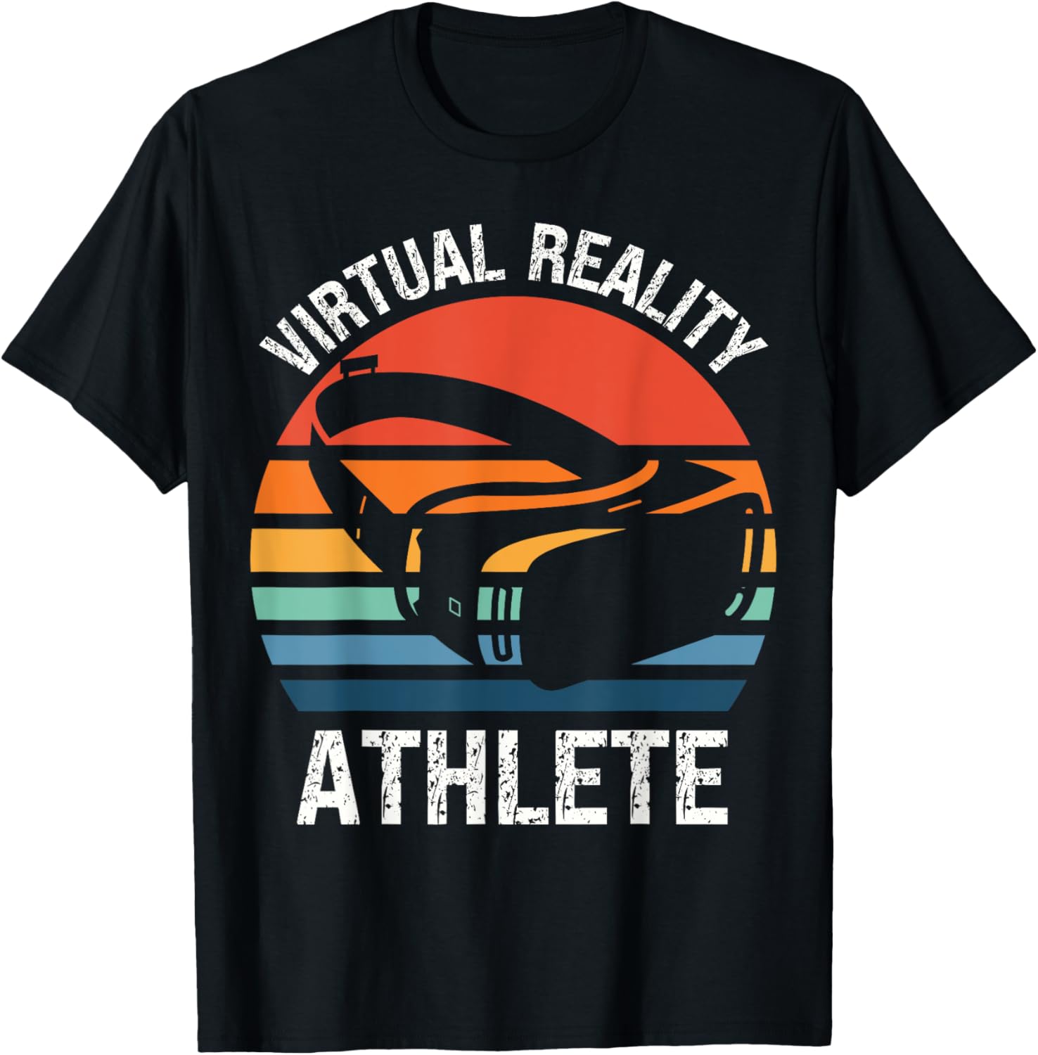 Avid Gamers Apparel and Home Decor Outlet VR Gaming T Shirt, Unisex Adult, Short Sleeve, Black, Small, V Neck, Retro, One Size