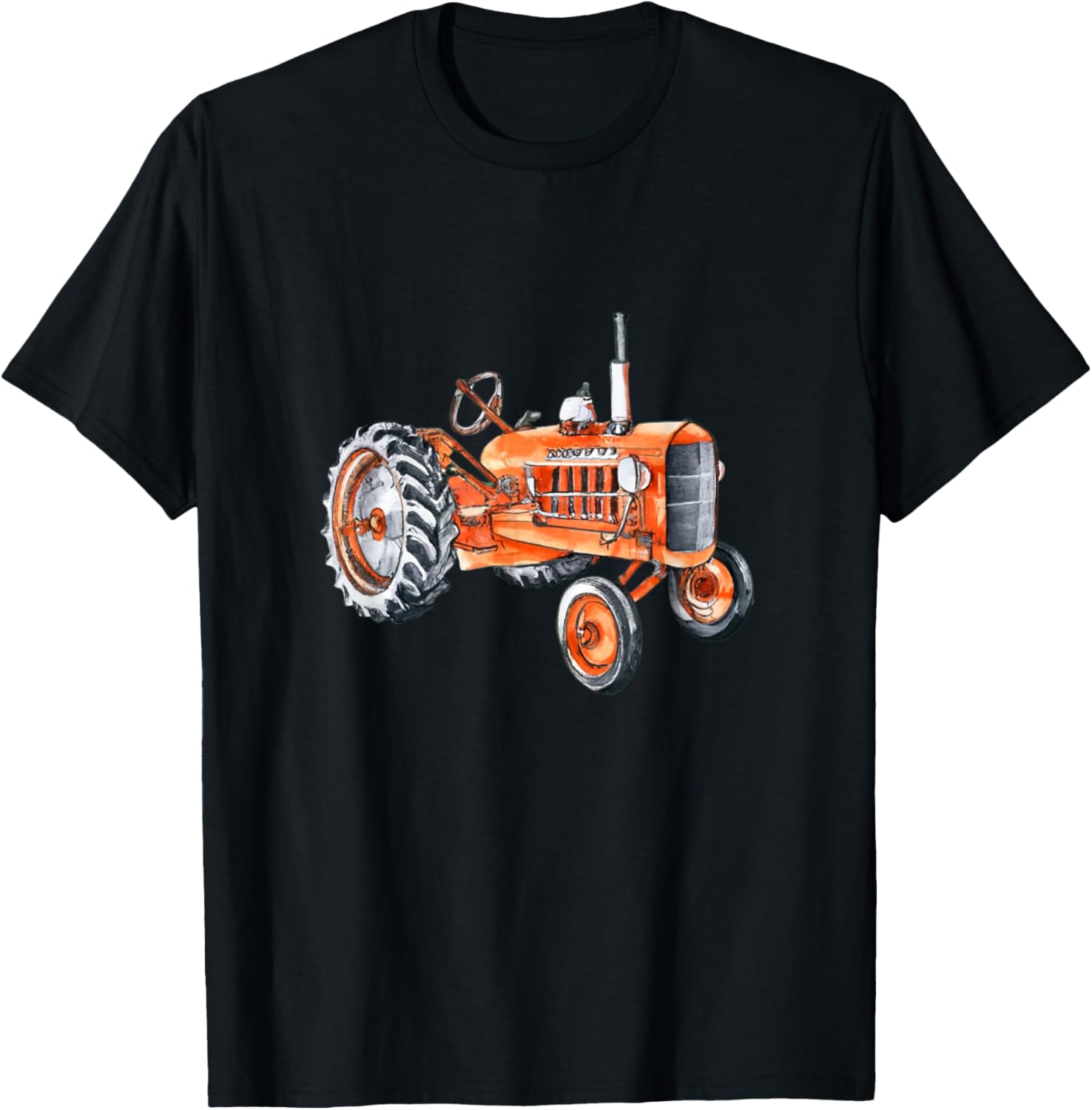 Allis Tractor Chalmers D 17 watercolor vector