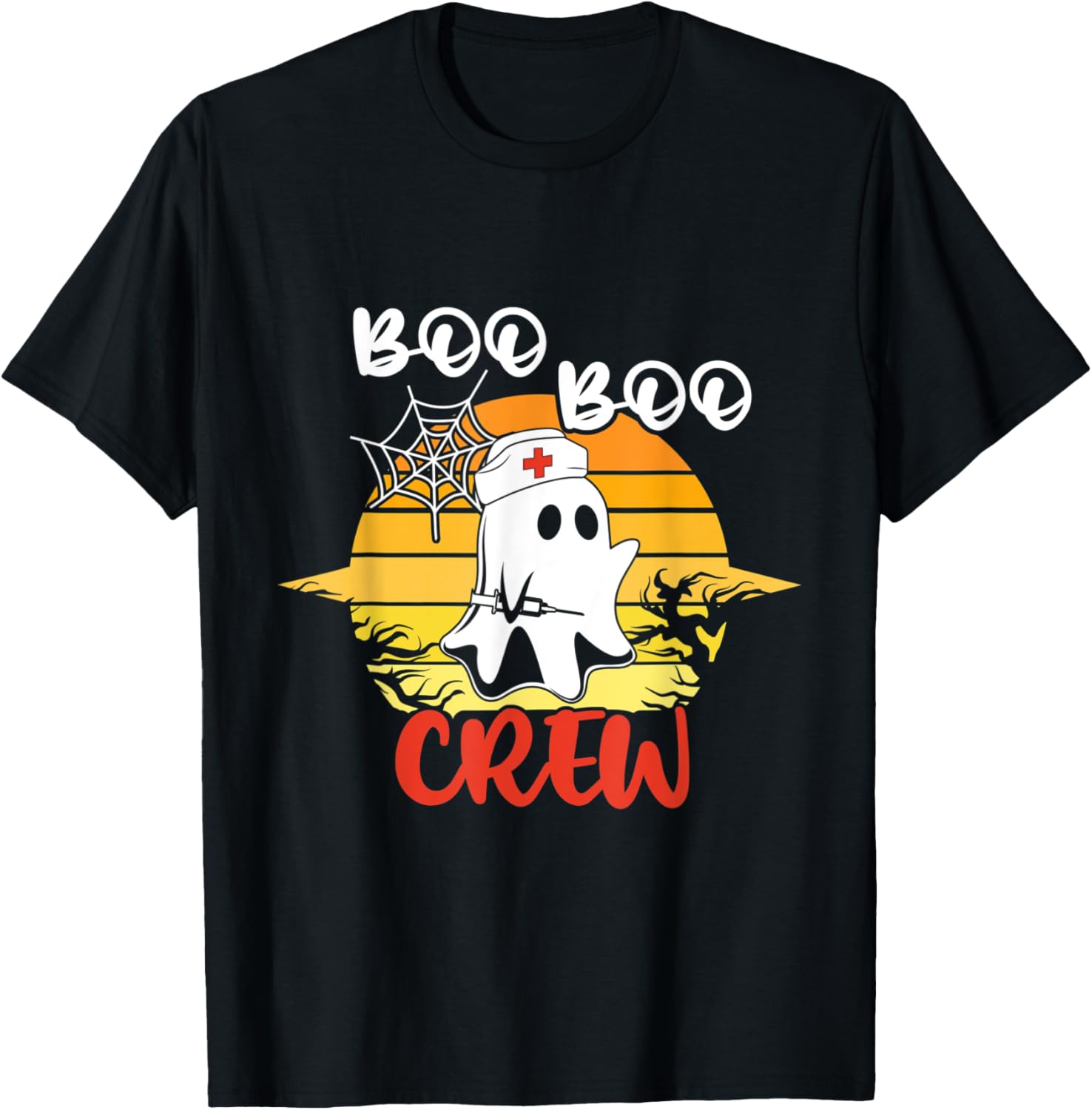 Boo Boo Crew Funny Ghost RN LVN School Nurse Halloween