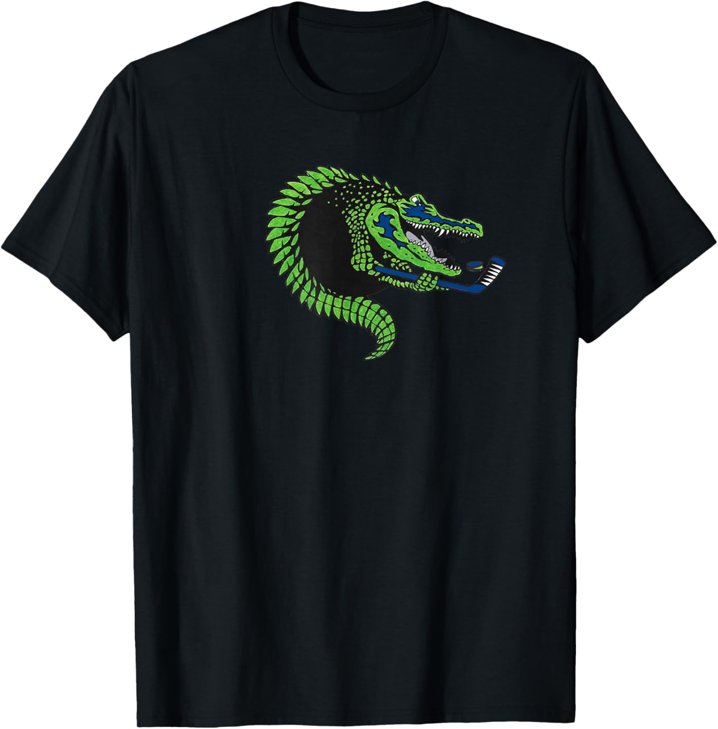 Alligator Crocodile Beast Ice Hockey Logo