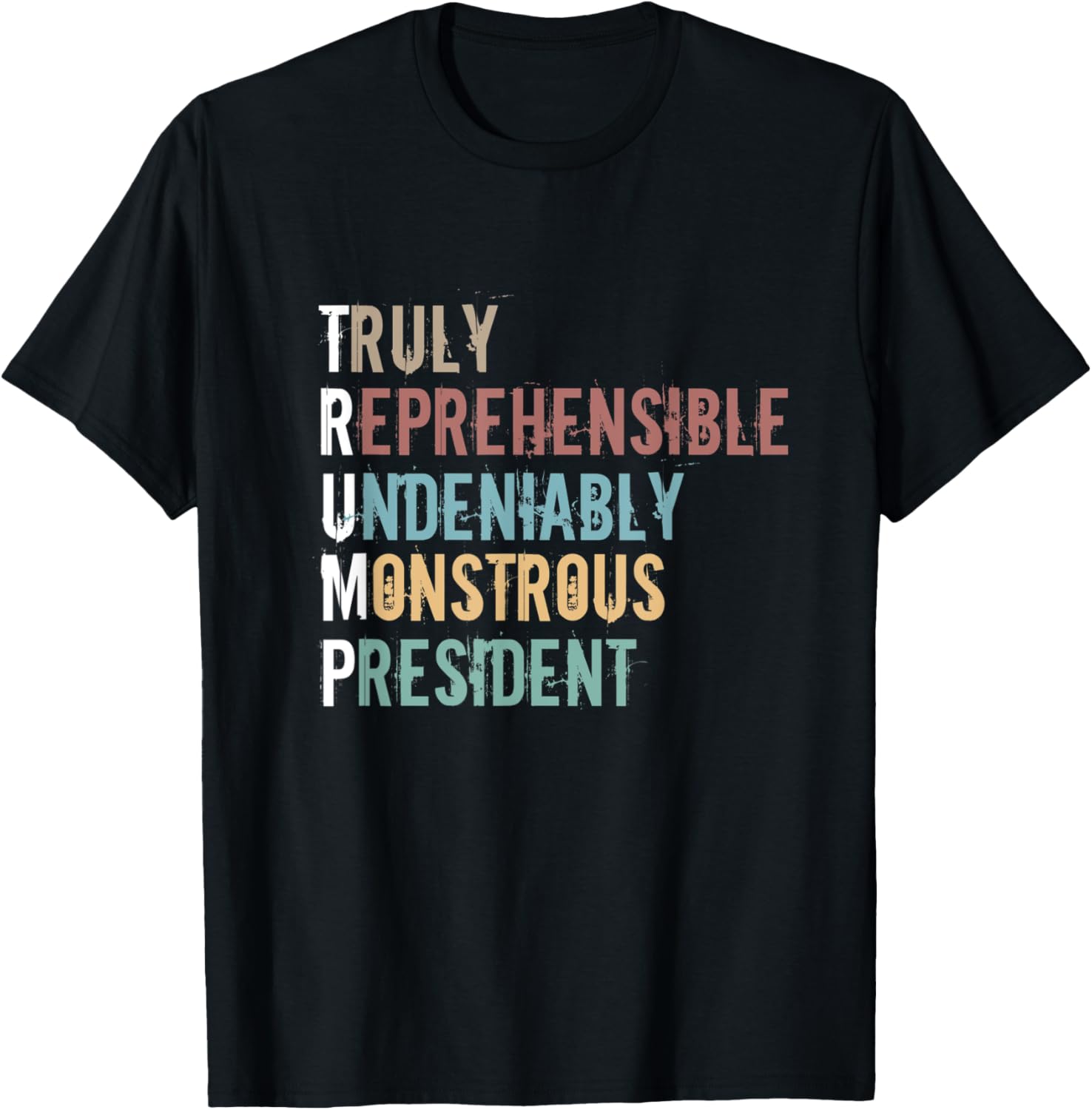 Anti Trump AF Distressed Vintage Retro Design