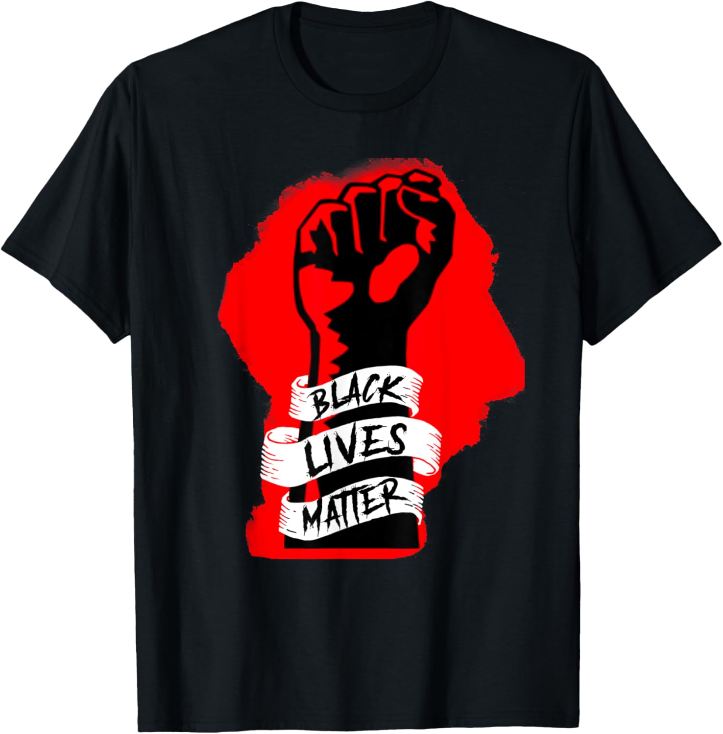 Black Lives Matter TShirt Raised Fist Social Justice Warrior