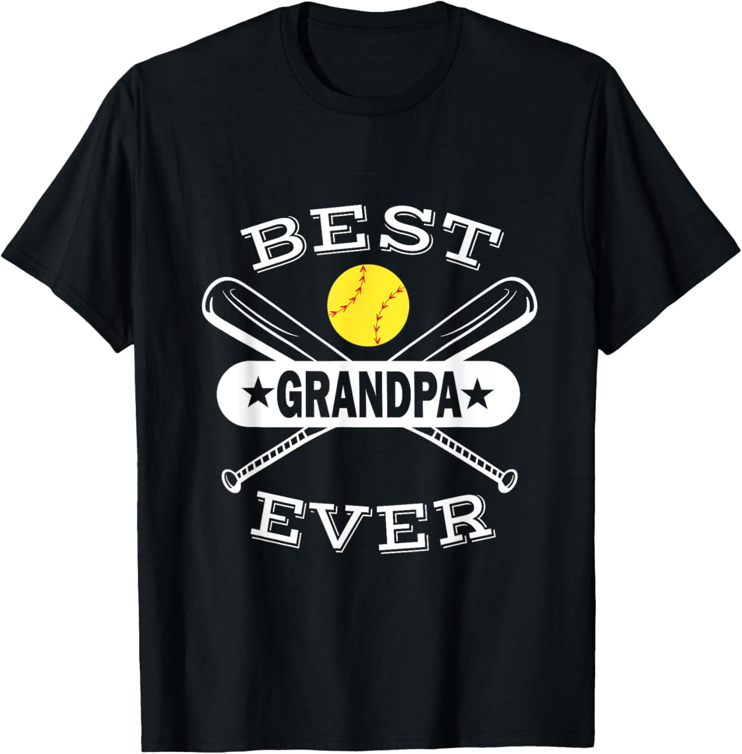 Best Softball Grandpa Granddaughter Ball Player Grandfather