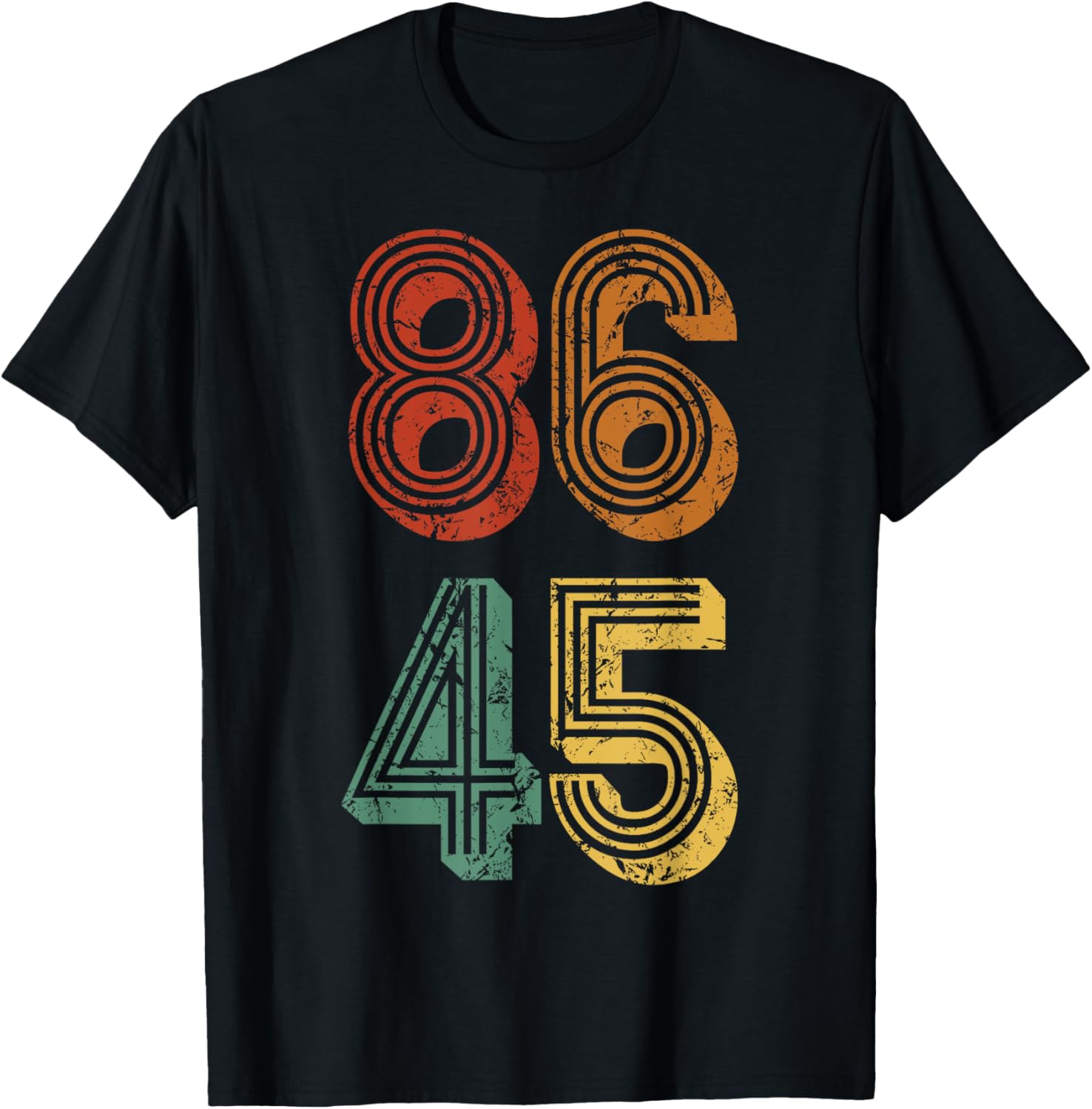 Anti Trump T Shirt 86 45 resist no Donald retro gift tee