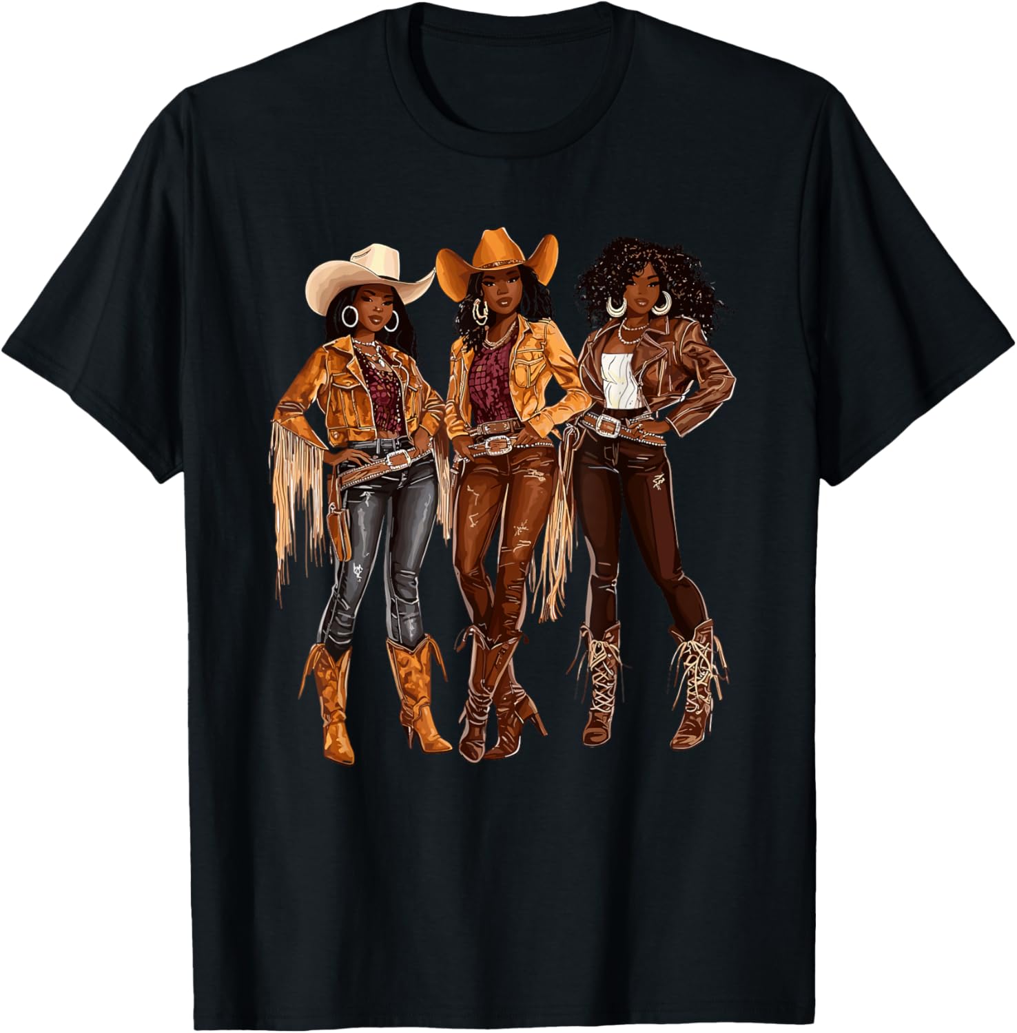 Black African American Cowgirl Western Country Texas Rodeo