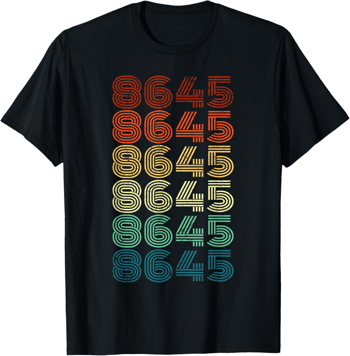 8645 Anti Trump 86 45 Retro Vintage 80s style T shirt Gift