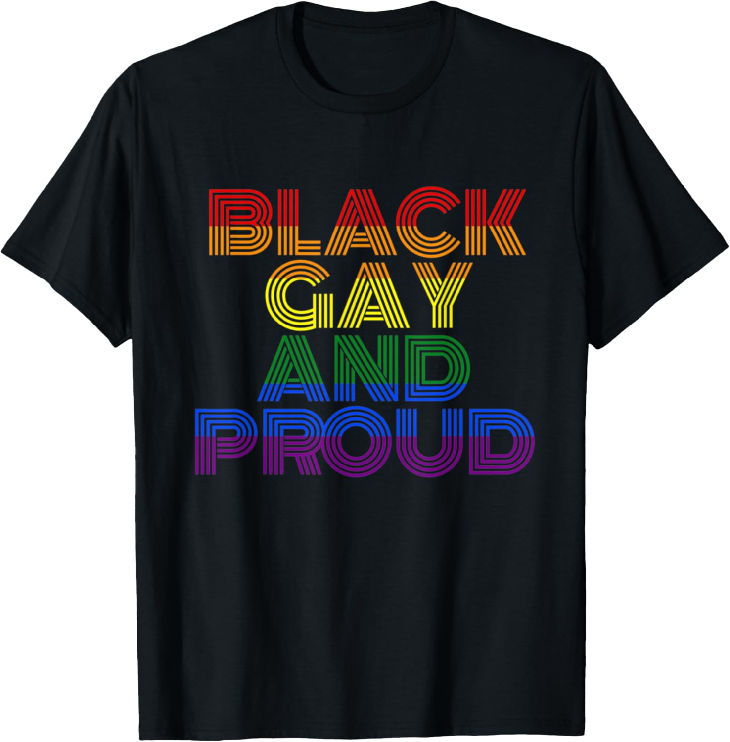 Black, Gay & Proud   Gay Pride Black Lives Matter Tee