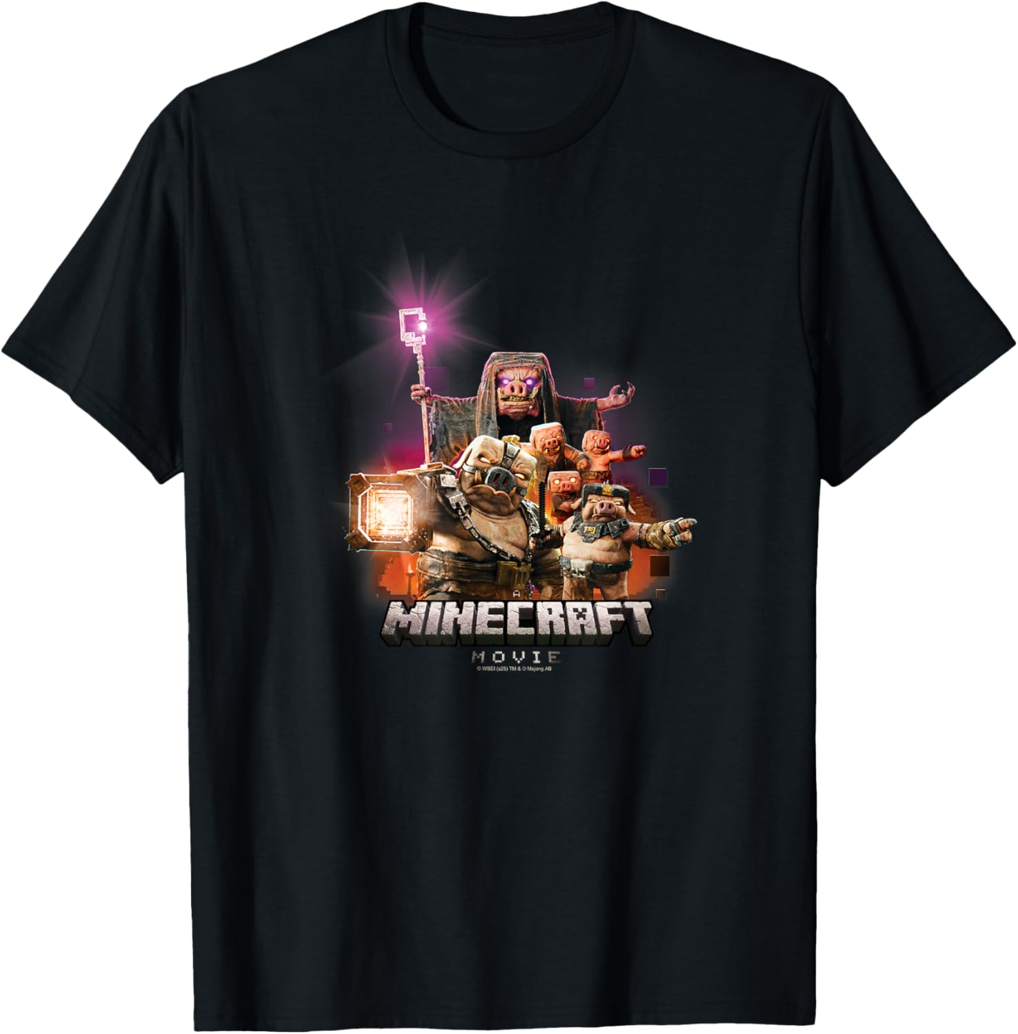 A Minecraft Movie Piglins Attack Nether Villain Mobs