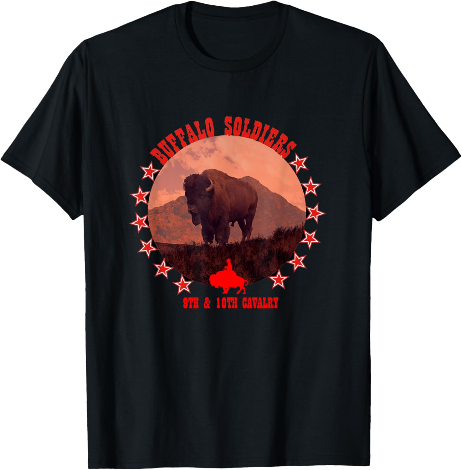 9th & 10th Cavalry Buffalo Soldiers T Shirt