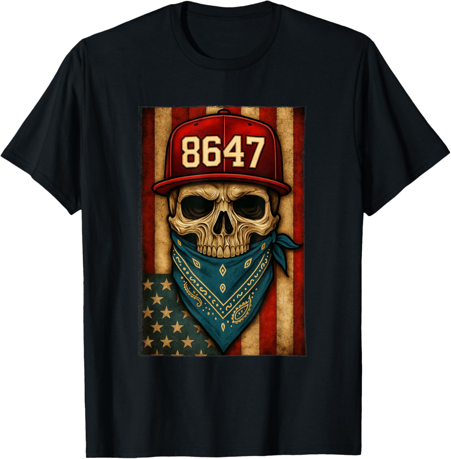 Anti MAGA Statement Art | 8647 Skull Protest | #Resist