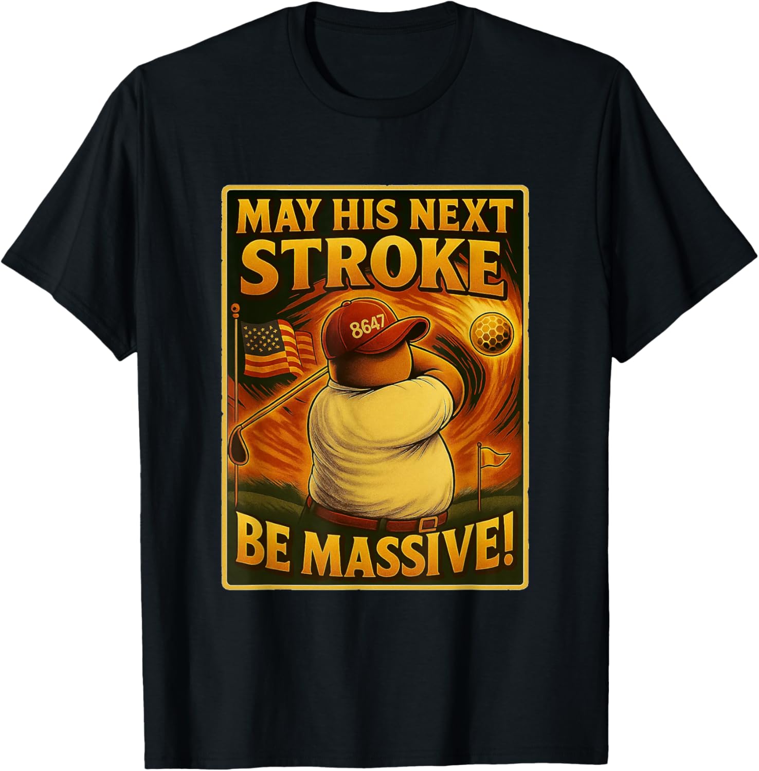 Anti MAGA Humor 8647 Golf Swing Protest Graphic | Resist